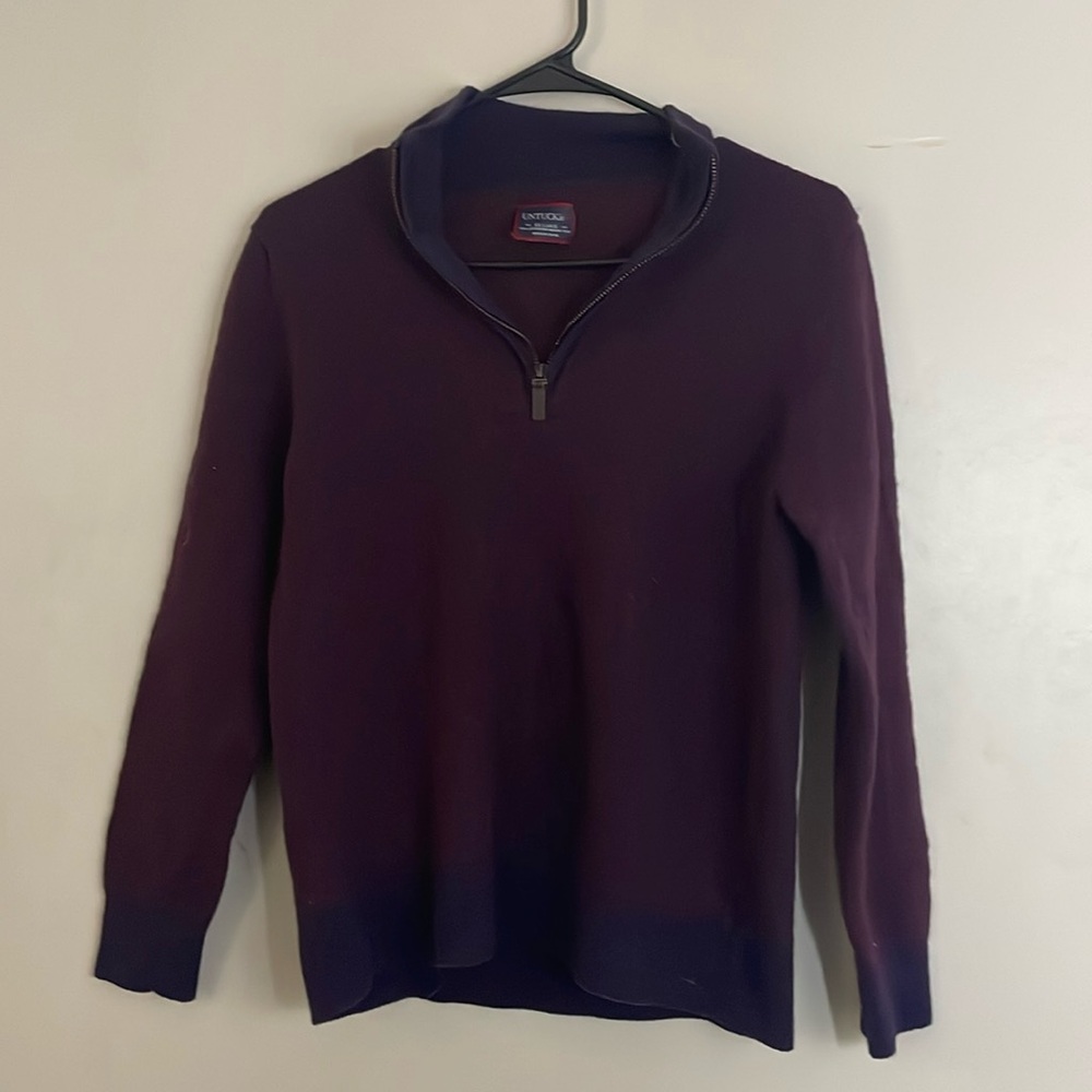 Untuckit brand 1/4 zip wool sweater XXL